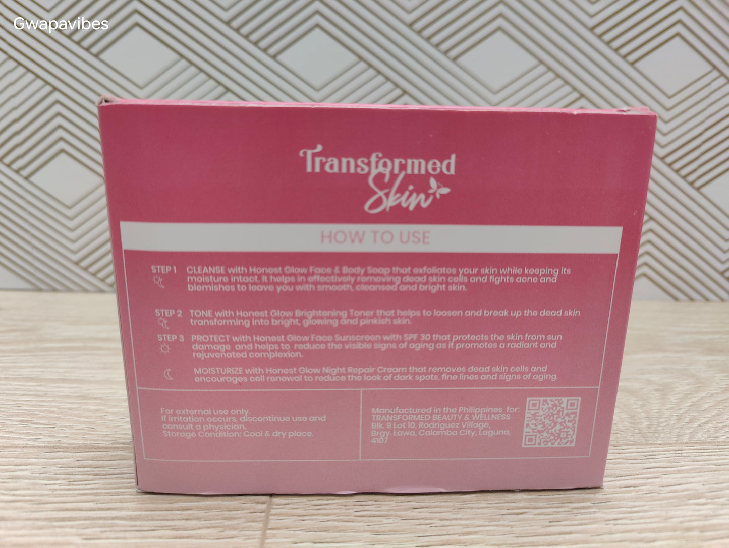 Honest Glow Facial Set Transformed Skin