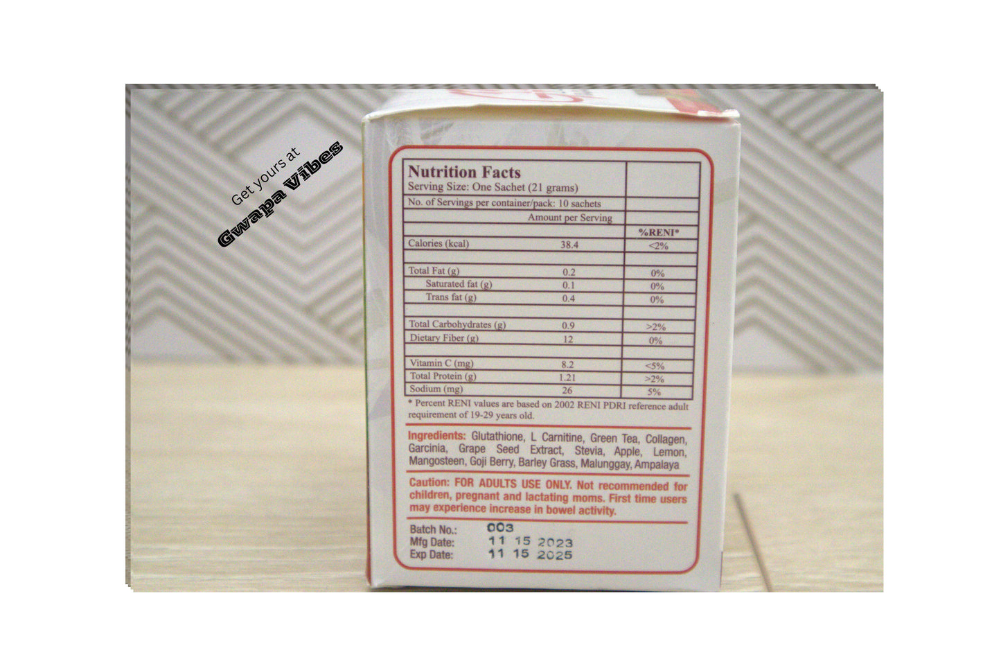 Gluta Lipo 12in1 Whitening & Slimming Lemon Flavor (US Seller) 100% Authentic