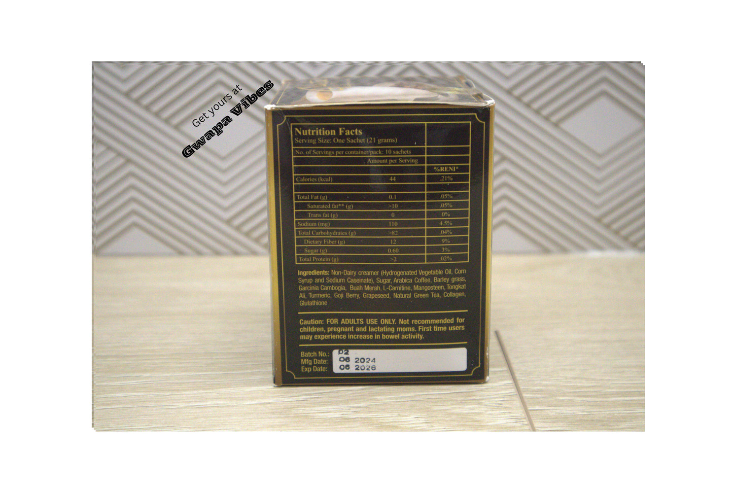 Gluta Lipo Coffee 13-in-1, Whitening & Slimming, 10 - Sachets